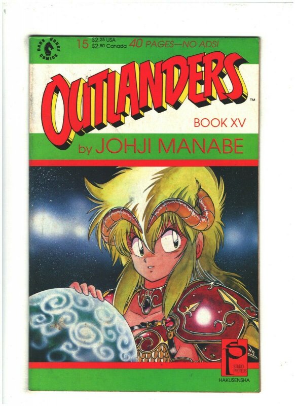 Outlanders #15 VF 8.0 Dark Horse Comics 1990 Magna, John Manabe