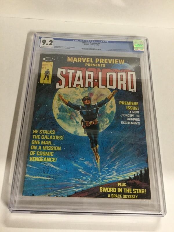 Marvel Preview 4 CGC 9.2 OW/W Pages  1st Appearance Of Star-Lord