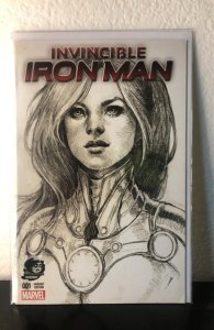 Invincible Iron Man #1 Phantom Sketch Cover (2015)