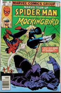 Marvel Team-Up #95 (1980) SPIDER-MAN AND MOCKINGBIRD. KEY! NM++++