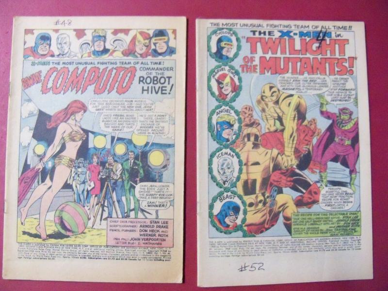 13 SILVER AGE READERS NO COVERS IRON MAN # 2, DAREDEVIL, CAPTAIN AMERICA, X-MEN