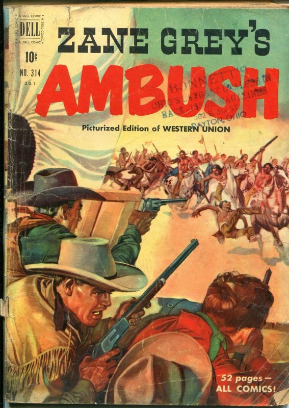 Ambush-Four Color Comics #314 1950-Dell-Zane Grey-G