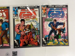 4 PSI Force Marvel Comic Books # 5 6 7 8  Avengers Defenders Hulk 55 JS61