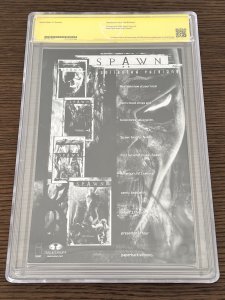 Spawn #1 Black and White Cover (1997). 8.5, CBCS, Signed by McFarlane.