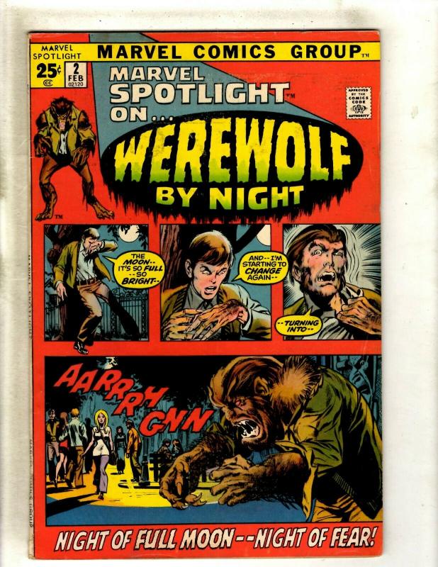 Marvel Spotlight # 2 FN/VF Comic Book Feat. Werewolf By Night Mike Ploog Art RS1