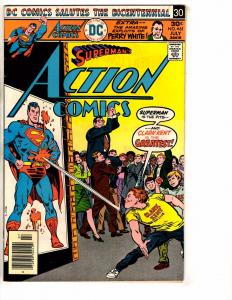 Lot Of 4 Action Comics Feat. Superman DC Comic Books # 455 458 459 461 J268