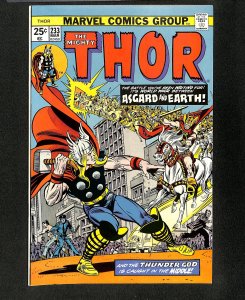 Thor #233 Midgard Aflame! Spider-Man! Avengers! Silver Surfer!