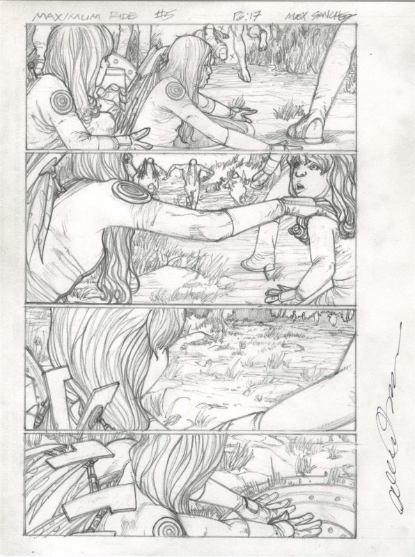 Max Ride First Flight #5 pg 17  Alex Sanchez Art  James Patterson   Maximum Ride