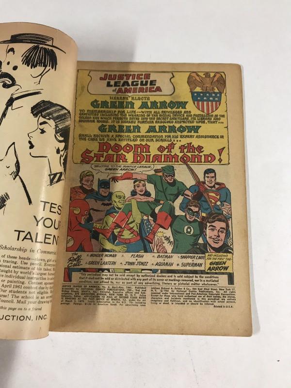 Jla Justice League Of America 4 2.0 Gd Good Dc Silver Age