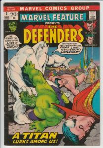 Marvel Feature presents Defenders, The #3 (Jun-72) FN/VF+ Mid-High-Grade Dr.S...