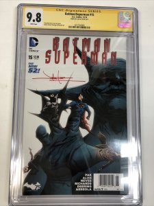 Batman/superman (2014) #15 (CGC 9.8 WP SS) Signed By Jae Lee | Newsstand Rare