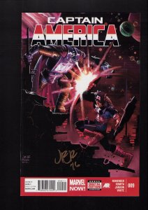 Captain America #9 - SIGNED BY JOHN ROMITA JR.! (8.5) 2013