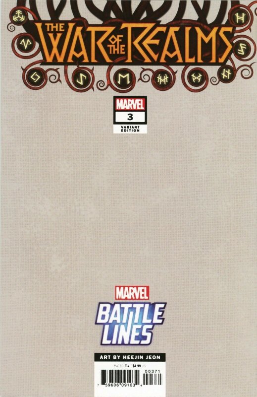 War of the Realms #3 Marvel Battle Lines Variant 2019 Heejin Jeon