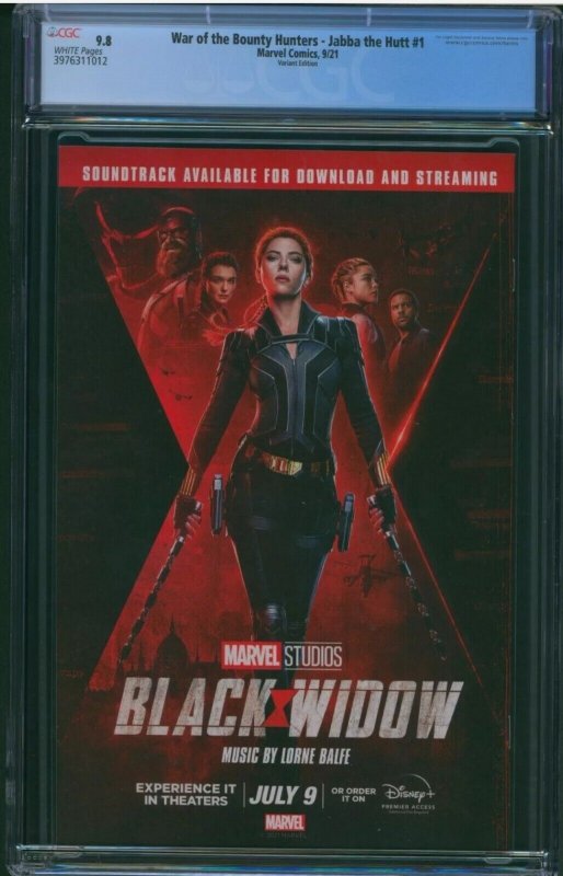 Star Wars WOBH: JABBA THE HUTT #1 CGC 9.8 (Marvel 2021) 1st app Deva Lompop