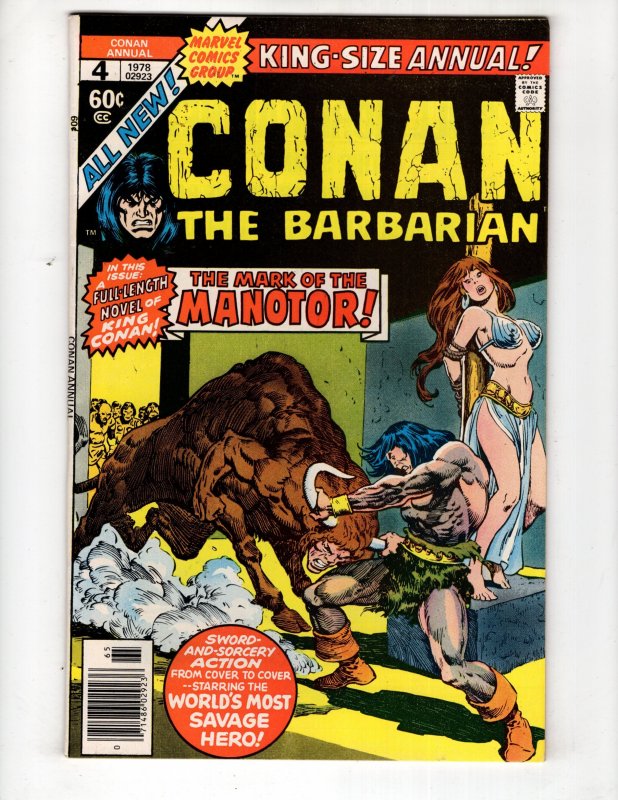 Conan the Barbarian Annual #4 (FN+) 1978   / ID#928