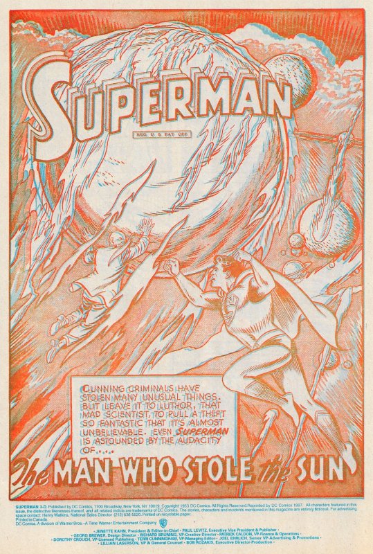 SUPERMAN RED/SUPERMAN BLUE #1(Feb1998) 9.4NM 68-pg Adventure PLUS 1953 3D Comic!