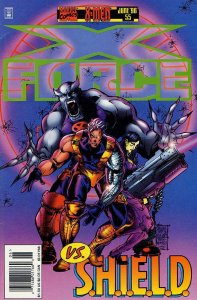 X-Force #55 (Newsstand) FN ; Marvel | Jeph Loeb vs S.H.I.E.L.D.