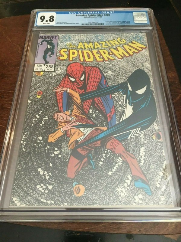 AMAZING SPIDER-MAN #258 - CGC 9.8 - SYMBIOTE REVEALED - VENOM KEY - COPPER AGE