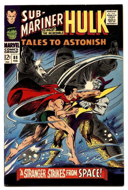 TALES TO ASTONISH #88 comic book 1967-HULK- SUB-MARINER High Grade VF+