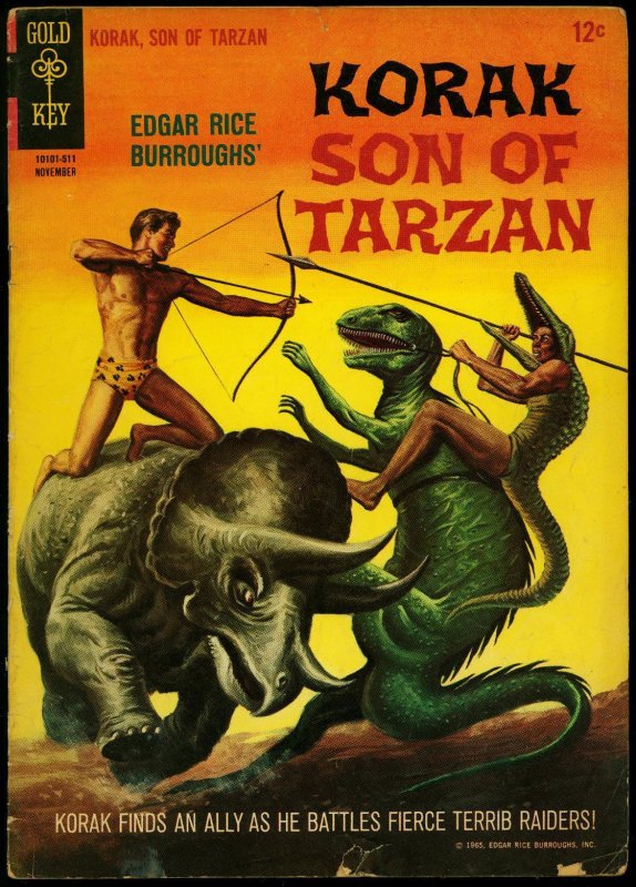 Korak Son Of Tarzan #11 1965- Gold Key Silver Age- Burroughs VG