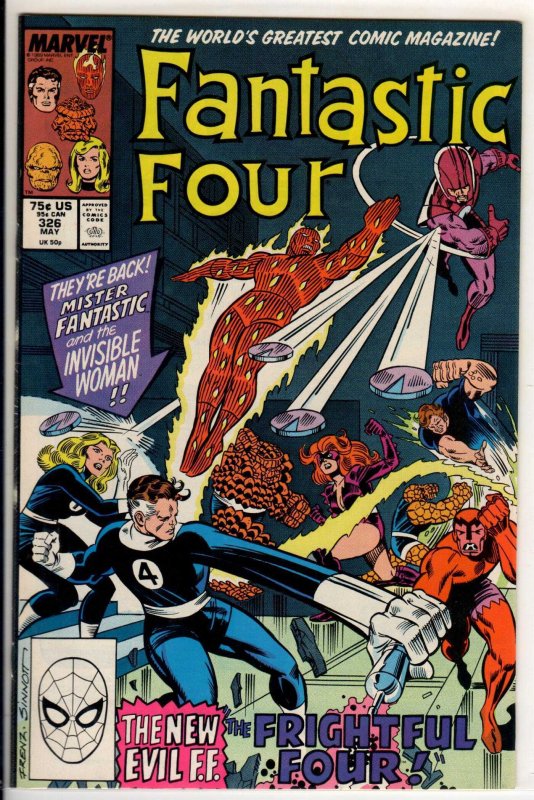 Fantastic Four #326 Direct Edition (1989) 9.0 VF/NM