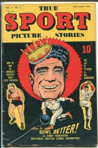 True Sport Picture Stories Vol. 4 #7 1948-Baseball-Bob Powell-Hal Newhouse-VG