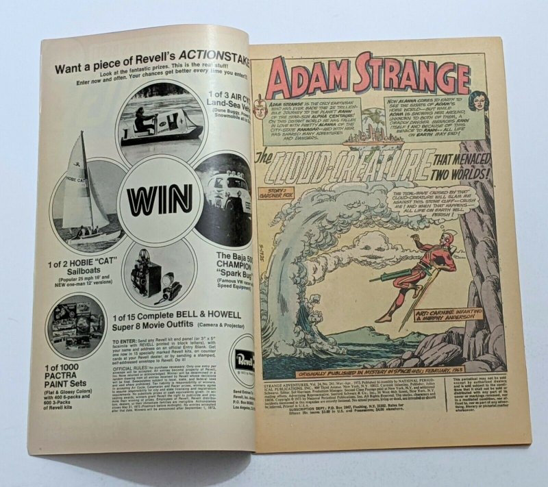 Strange Adventures #241 (Apr 1973, DC) FN+ 6.5 Nick Cardy cover