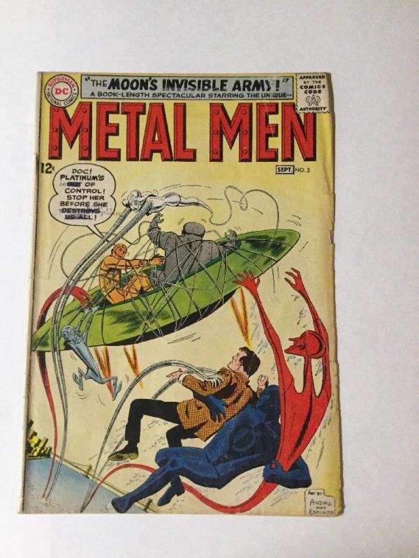 Metal Men 3 Vg- Very Good - 3.5 Silver Age