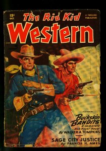 The Rio Kid Western October 1949- Thrilling Pulp-Walker Tompkins- G