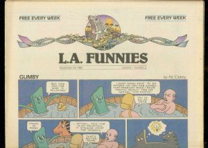 L.A. FUNNIES #2 NOV 23 1983-GUMBY-ZIPPY THE PINHEAD--UG VF 