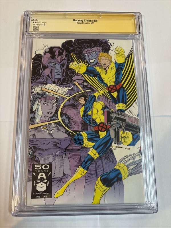 Uncanny X-Men (1991) #275 (CGC 9.8 SS) Signed Jim Lee Scott Williams Claremont