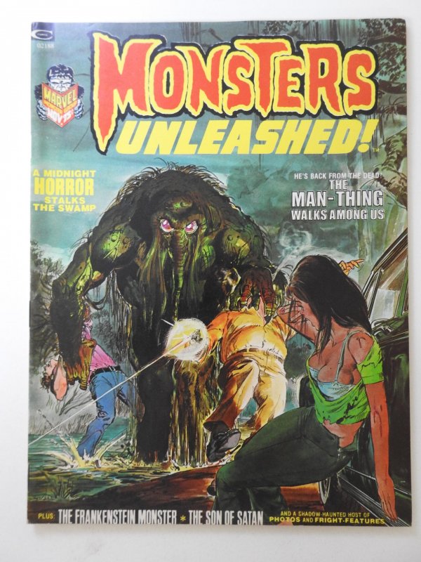 Monsters Unleashed! #3 (1973) The Man-Thing Walks Among Us! Sharp VF+ Cond!