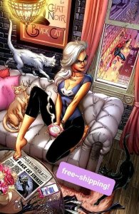 Black Cat #1 WoW* KEY VIRGIN VARIANT/CAMPBELL SIGNED w/COA! Peter Gwen Spiderman