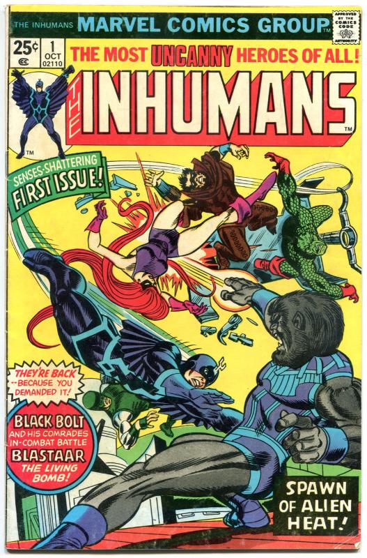 INHUMANS #1, VG, 1975, Black Bolt, Medusa, George Perez, more Marvel in store