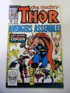 Thor #390 (1988) Captain America hold Mjolnir! VF Condition