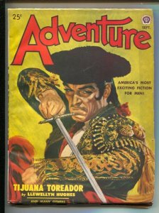 Adventure 9/1949-Popular-Bullfighter cover by Peter Stevens-Pulp thrills-High...