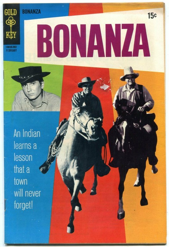 BONANZA #35 1970-TV PHOTO COVER-GOLD KEY-MIKE LANDON G 