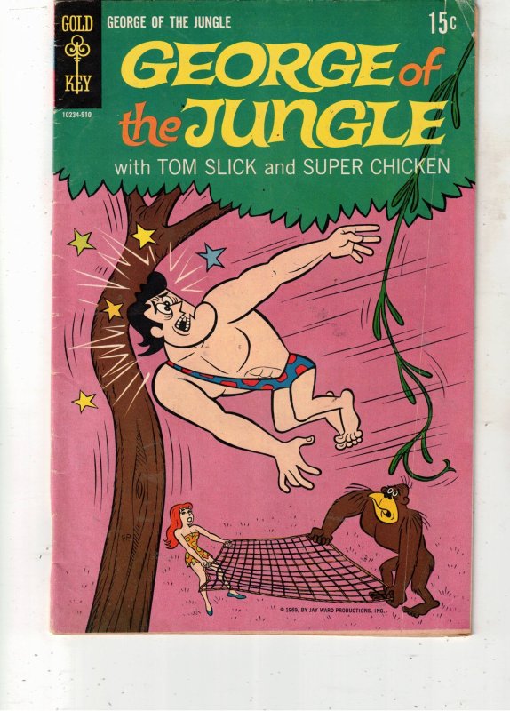 George of the Jungle #2 (1969) VG/FN Mid-Grade, Super chicken. Tom Slick Wow!