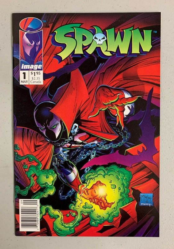 Spawn #1 (Image Comics 1992) Newsstand Edition 1st Spawn, Sam & Twitch (9.0)