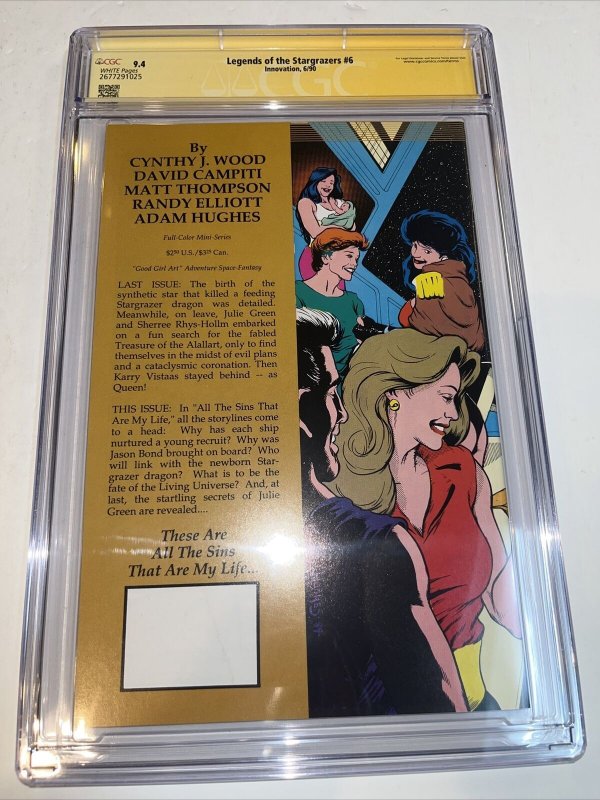 Legends Of The Stargrazers (1990) # 6 (CGC 9.4 SS) Signed Adam Hughes • census=2