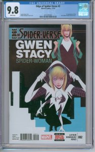 Edge Of Spider-Verse #2 CGC 9.8 1st Appearance Of New Spider-woman Gwen Stacy