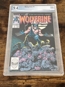Wolverine #1 (1988). PGX-9.4-501276953. 1st app Wolverine as Patch.