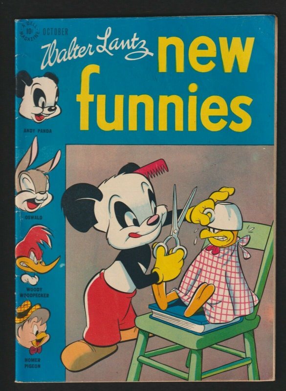 NEW FUNNIES #128 (1947) Walter Lantz - Woody Woodpecker - Dell Comics