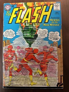 Flash #144 VG+ Infantino Cover “Menace of the Man Missile” (DC 1964)