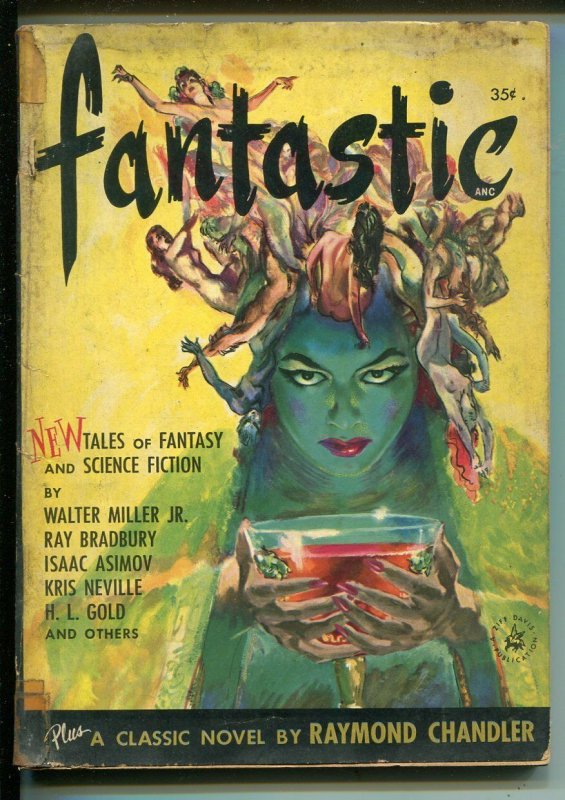 Fantastic #1 Summer 1952-Ziff-Davis-1st issue-Bradbury-Asimov-Chandler-G