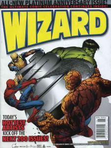 Wizard: The Comics Magazine #200.2B VF ; Wizard | 200 Platinum Quesada Variant