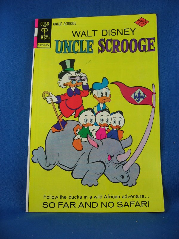 UNCLE SCROOGE 127 VF NM  Gold Key Barks So Far and No Safari 1976