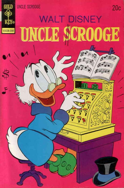 Uncle Scrooge (Walt Disney ) #106 FN ; Gold Key | August 1973 Cash Register