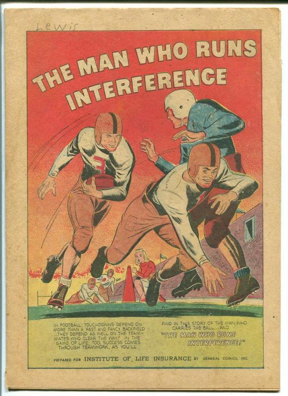 Man Who Runs Interference 1946-General Comics-football-16 pages-VG+