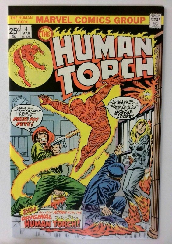 Human Torch #4 Marvel 1975 VF/NM Bronze Age 1st Printing Comic Book